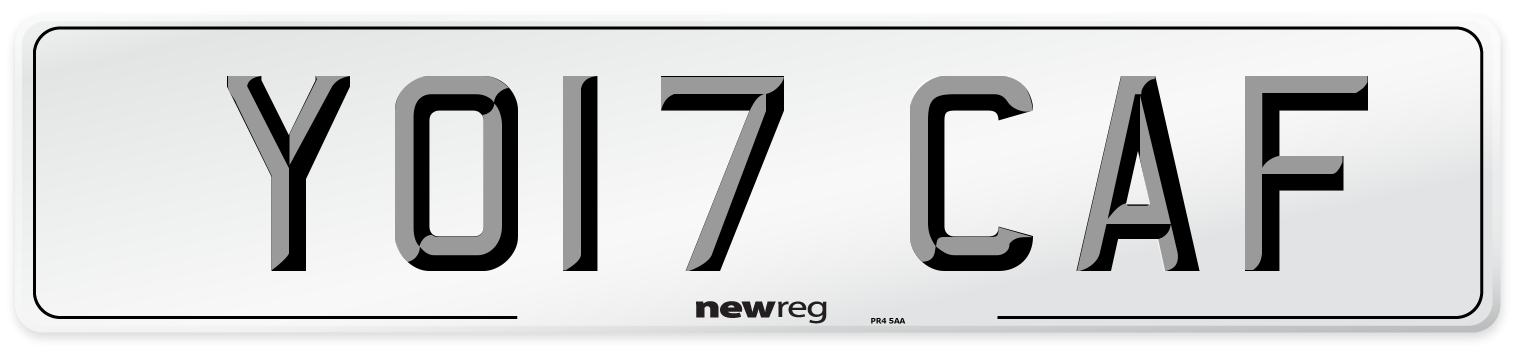 YO17 CAF Number Plate from New Reg
